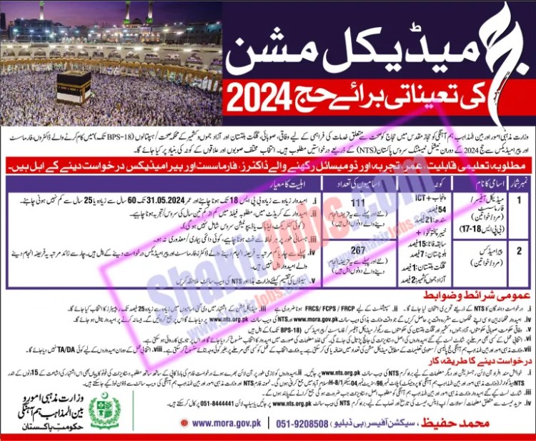 MORA Jobs 2024 Ministry of Religious Affairs