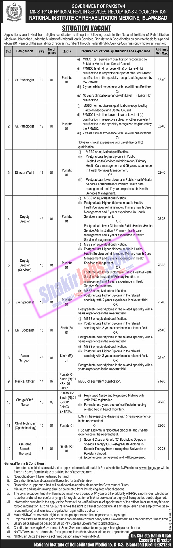 NIPS Jobs 2024 National Institute of Population Studies Ad 3