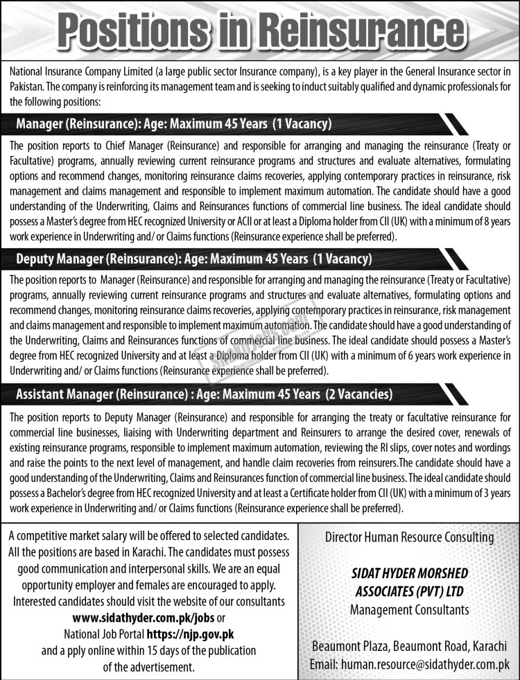 National Insurance Company NICL Jobs 2024 Ad 2