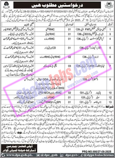 Health Department Balochistan Jobs 2025 Ad 2