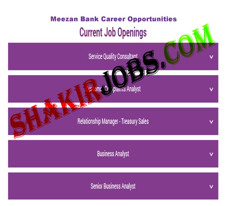 Meezan Bank Jobs 2022