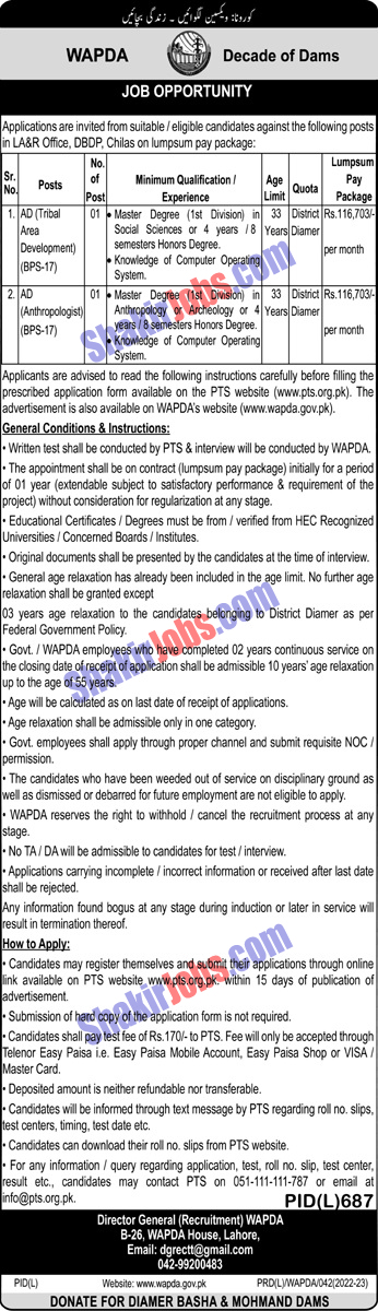 WAPDA Govt Jobs 2022