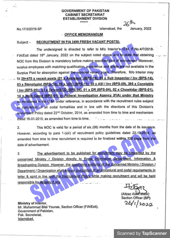 FIA Jobs 2022