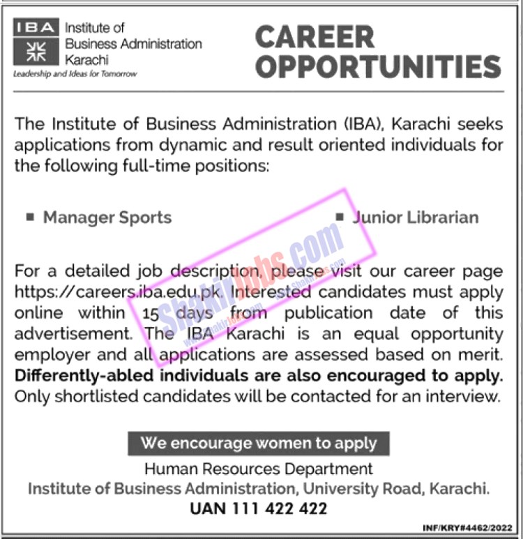 IBA Jobs December 2022