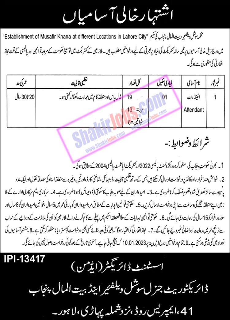 Social Welfare Jobs January 2023