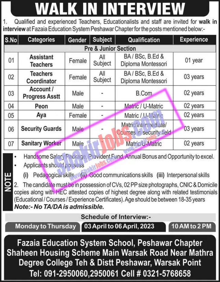 FESS Jobs March 2023 Ad 2
