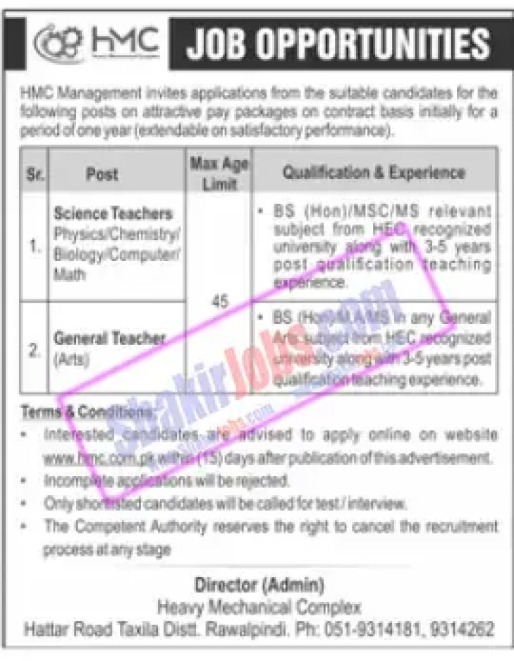 HMC Jobs April 2023