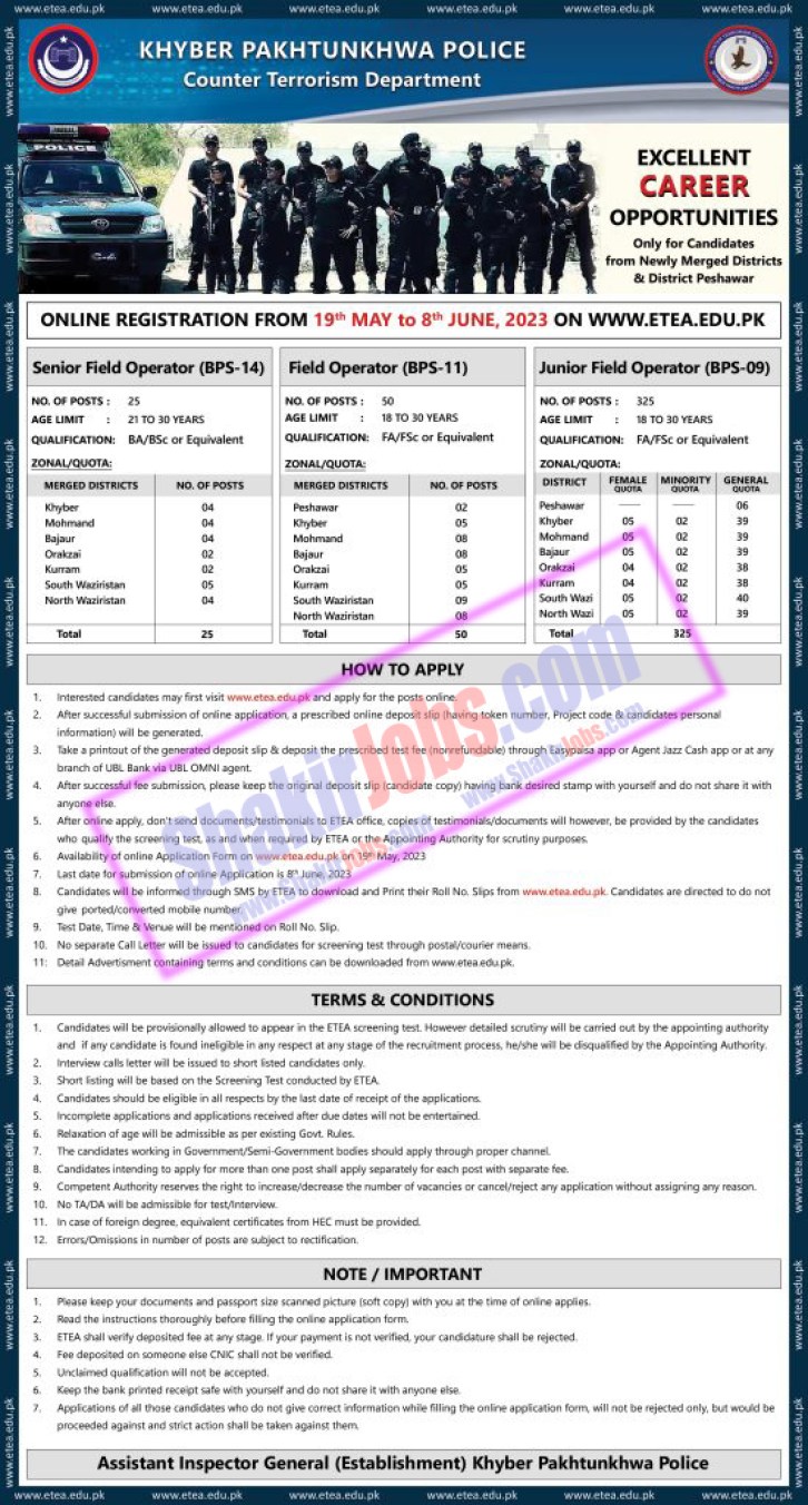 KPK Police Jobs May 2023