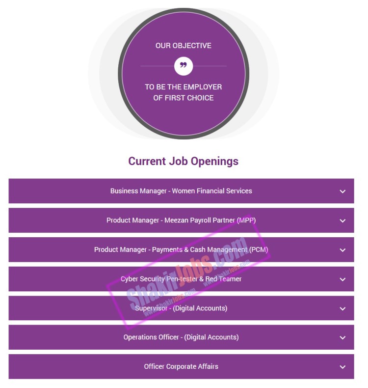 Meezan Bank Jobs 2024