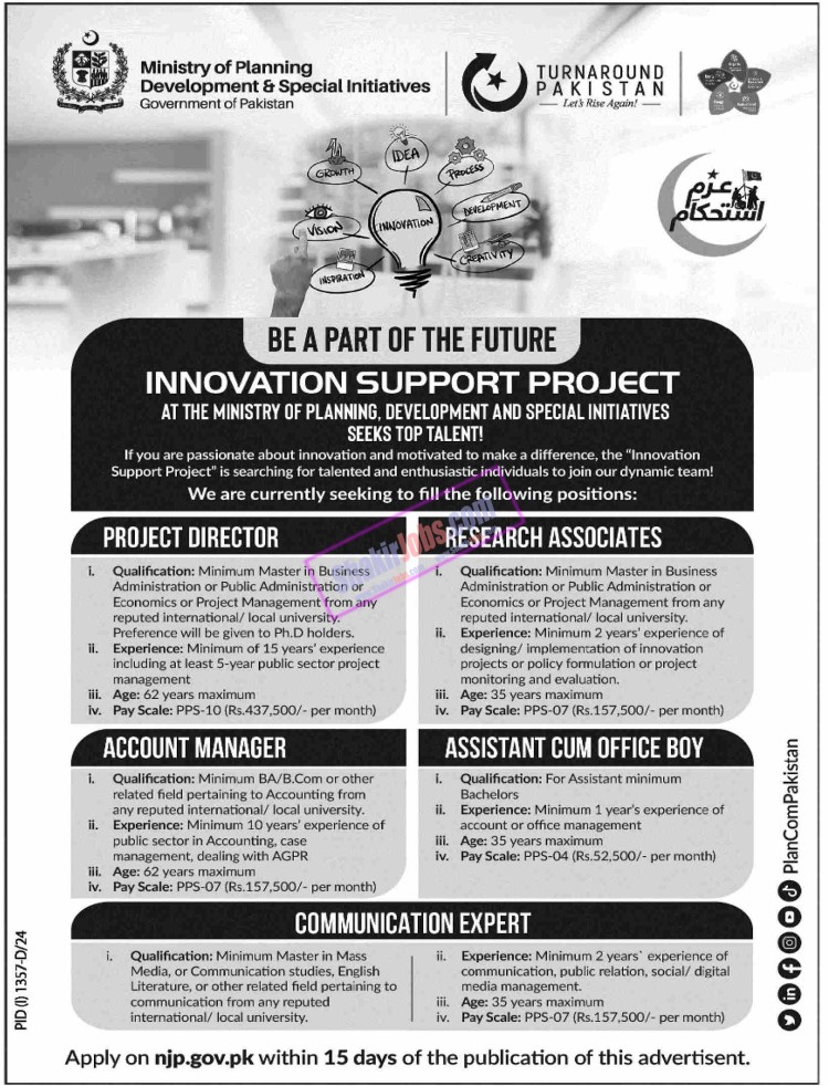 Ministry of Planning Development Jobs 2024