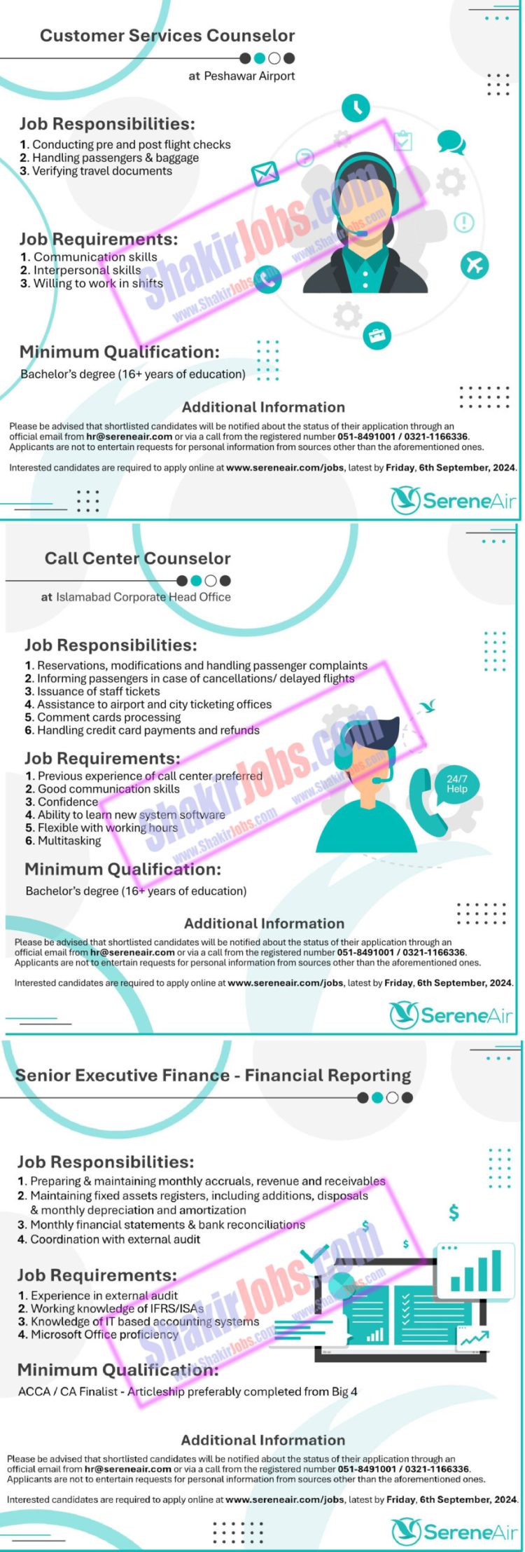 Serene Air Jobs 2024 - Latest Advertisement