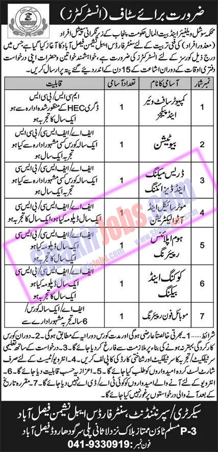 Social Welfare and Bait ul Mal Jobs 2024