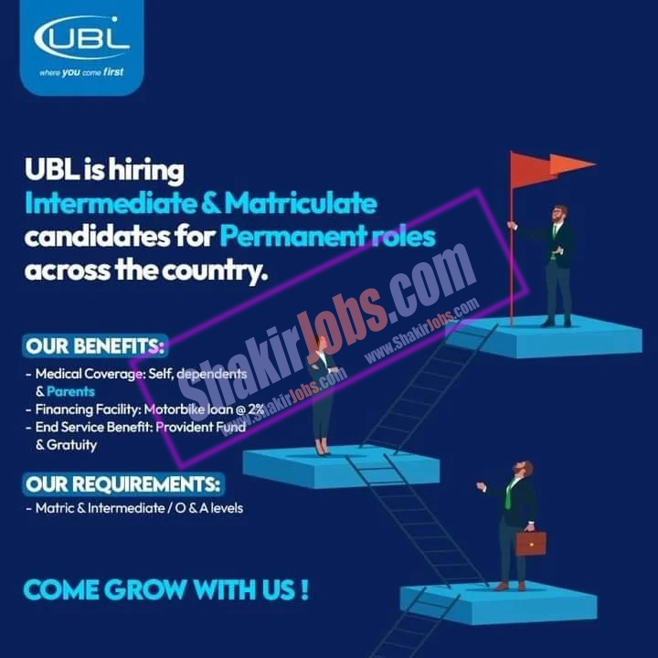 UBL Officer Grade IV Program Jobs 2024