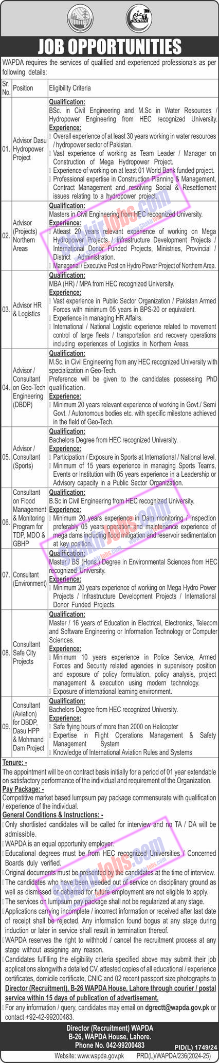 WAPDA Jobs 2025